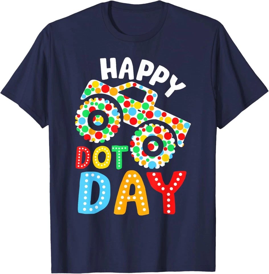 Camiseta unisex Happy Dot Day 2025 Monster Truck lunares Foto 1 de 1