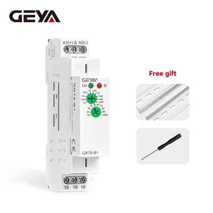 GEYA On Delay Off Delay Timer Relay Time Delay Relay AC/DC24V-240V 10A Din Rail - Picture 1 of 13