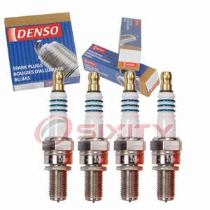 4 pc DENSO 5736 Iridium Racing Spark Plugs for IU01-31 4940 Ignition Wire aq - Picture 1 of 5