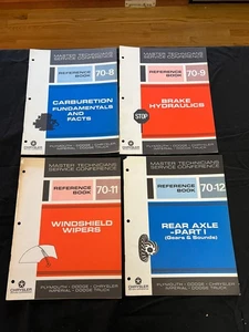 Chrysler Master Technician Service Conference 1970 lote de 4 libros de referencia - Imagen 1 de 5