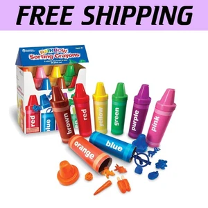Toddler-Friendly Rainbow Sorting Crayon Set - Develops Early Learning Skills - Picture 1 of 9