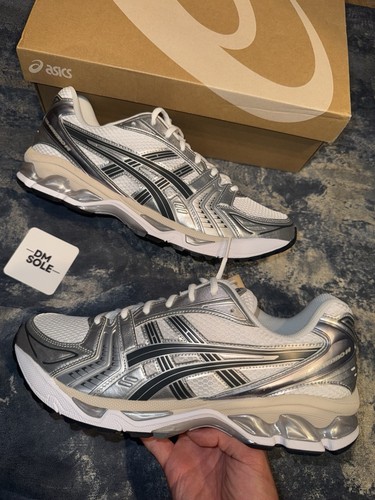 Asics Gel Kayano 14 'Bianco Grigio Grafite' UK11 US 12 Spedizione Rapida ?