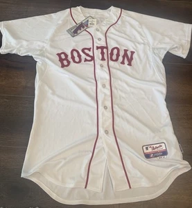 Retro New w/Tags Boston Red Sox Authentic Majestic Jersey Cool Base Size 44 - Imagen 1 de 6