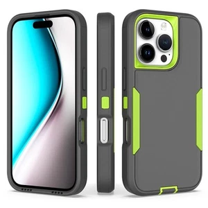 For iPhone 16 15 Pro Max 14 13 12 11 XR X Phone Case Heavy Duty Shockproof Cover - Picture 1 of 18