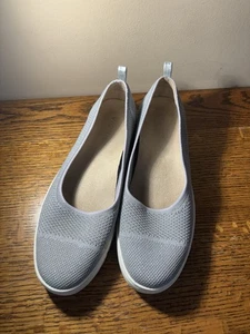 Vionic Uptown Damen-Slipper Skimmer Strickstoff Blue Mist/Silber US 9,5 - Bild 1 von 6
