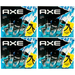 Axe Geschenkset ICE CHILL 4 x 5-teilig 2 x Duschgel + 2 x Bodyspray +Handyhalter - Bild 1 von 1