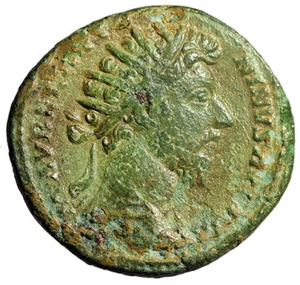 Marcus Aurelius Dupondius "Victory" Rare Very Fine - Picture 1 of 5