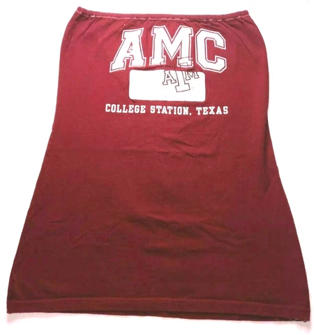 Texas A&M Aggies College Womens Tank Halter Top Maroon White XS/S Cover
