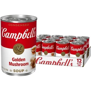 Campbell's Zuppa di Funghi Dorati Condensati, Lattina da 10,5 once Confezione da 12 - Foto 1 di 1