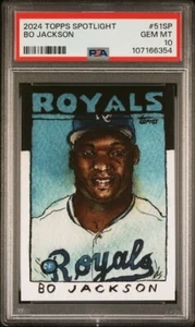 2024 Topps Spotlight by Friedman Image Variation #51 SP Bo Jackson PSA 10 Pop 7 - Imagen 1 de 2