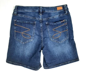 Seven 7 Women's Size 6 Inseam 6 in Jeans Shorts Weekend Stretch Dark Wash Pocket - Picture 1 of 11
