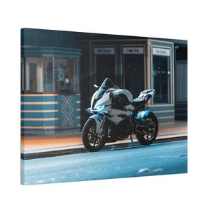 BMW Inspired S1000RR High Resolution Museum Quality Horizontal Canvas Print #021 - Picture 1 of 10