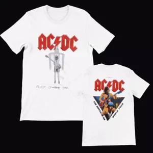 ACDC Flick Of The Switch Tour 1983 Unisex T-shirt 80s Rock Band - Picture 1 of 1