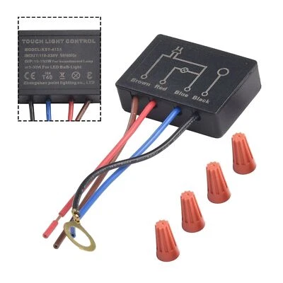 Touch Light Lamp Dimmer for LED Bulbs Sensor Switch Control Module 220V Set - Bild 1 von 4