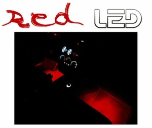 Pour AUDI A8 D4 4 Ampoules LED ROUGE éclairage plancher sols anti erreur - Foto 1 di 2