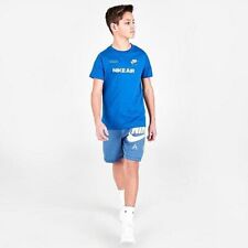 Nike Air French Terry Shorts Boys' Size X-Large (Dark Marina Blue)