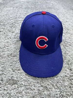 VTG New Era Chicago Cubs Hat 7 1/8 Wool 59Fifty MLB Authentic Collection USA - Image 1 of 4