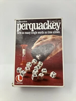Perquackey Dice Word Game Instructions Vintage 1975 Lakeside - Image 1 of 4