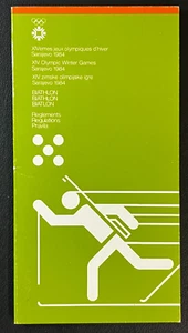 1984 Sarajevo Winter Olympic Games Biathlon Media Guide VTG Yugoslavia XIV WOW! - Picture 1 of 3