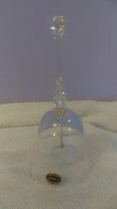 Crystal Bell Fischer Collector Bell Gonger in shape of heart says Love OH483 - Picture 1 of 4