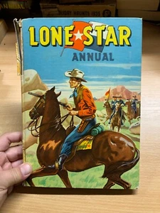 c1956 "LA ESTRELLA SOLITARIA ANUAL" #2 LIBRO ILUSTRADO DE TAPA DURA GRANDE (P4) - Imagen 1 de 16