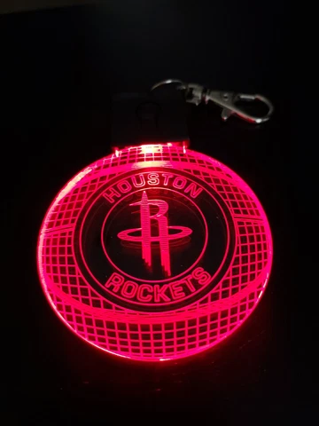 Houston Rockets  Basketball 3D Light Keychain Cover