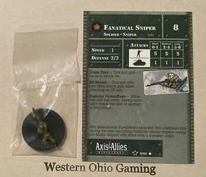 Axis & Allies Miniatures Base Set 2 Fanatical Sniper #8/45 NEW NIB A&A Minis - Picture 1 of 1