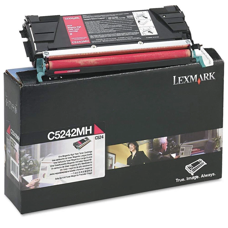 New ! Genuine Lexmark C524 C532 C534 High Yield Magenta Toner Cartridge C5242MH - Image 1 of 1