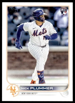 2022 Topps Update ROOKIE Nick Plummer Rookie New York Mets #US247 R66 - Image 1 of 2