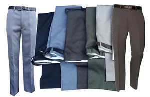 Mens Classic Heavy Cavalry Twill Smart Casual Trousers Pants W32- 56 L 27 29 31 - Picture 1 of 17