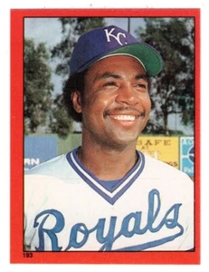 Frank White` - Kansas City Royals - (Baseball) 1982 Topps Stickers # 193 Mint - Picture 1 of 1