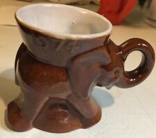 Frankoma GOP Elephant Mug 1974 Brown US Patent D 215-868