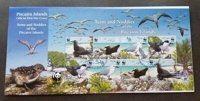 [SJ] Pitcairn Islands WWF Terns & Noddy Bird 2007 Beaches Nest Wildlife (FDC) - Image 1 of 4