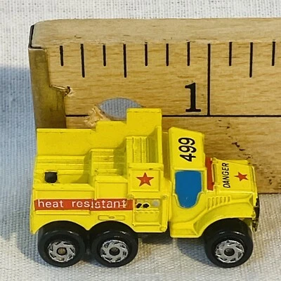 Micro Machines Missile Truck Mini Yellow Heat Resistant 1989 Galoob Incomplete - Image 1 of 4