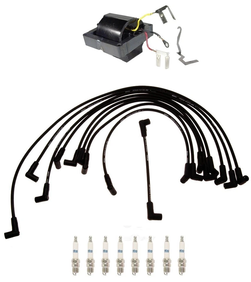 Ignition Wires 1 Coil 8 Spark Plugs Kit ACDelco For Chevy G30 P30 GMC G3500 V8 - Image 1 of 1