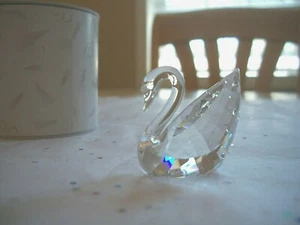 SWAROVSKI CRYSTAL MEMBERS SMALL SWAN MIB 100YEAR ANNIVERSARY - Picture 1 of 3