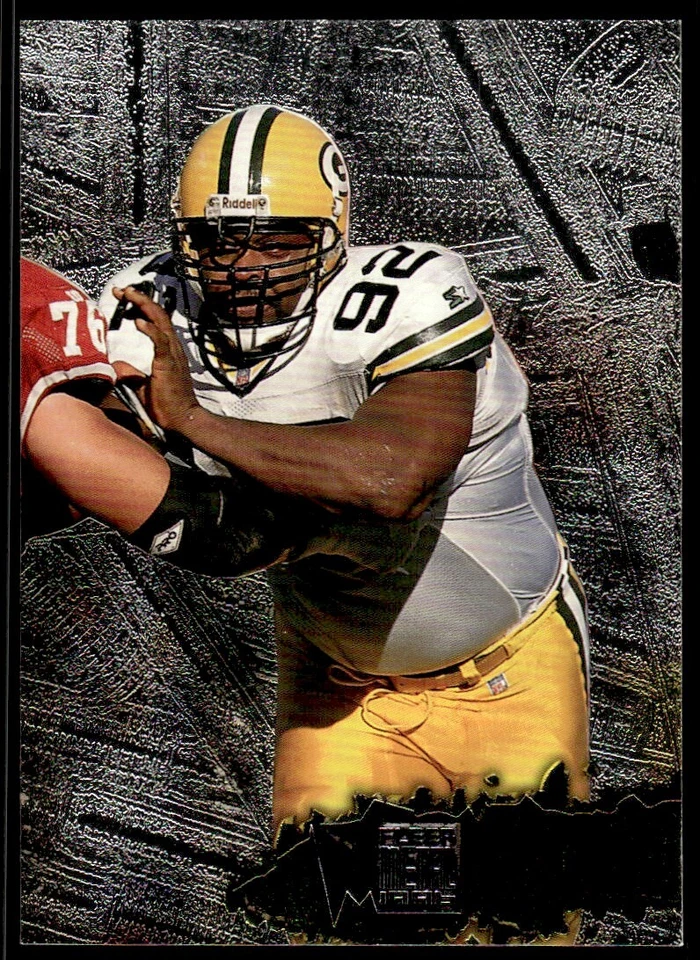 1996 Fleer Metal Football Card Reggie White Green Bay Packers #46 - Image 1 of 2