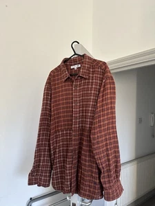 JW Anderson x Uniqlo Men’s Red Check Shirt Size L - Picture 1 of 4