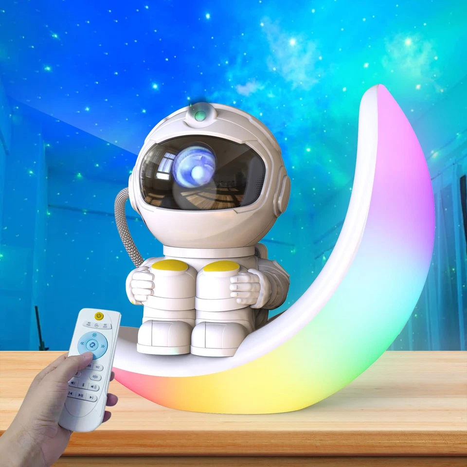 Astronaut Galaxy Projector, Star Projector Galaxy Light with Moon Lamp, 3 in ... Foto 1 de 4