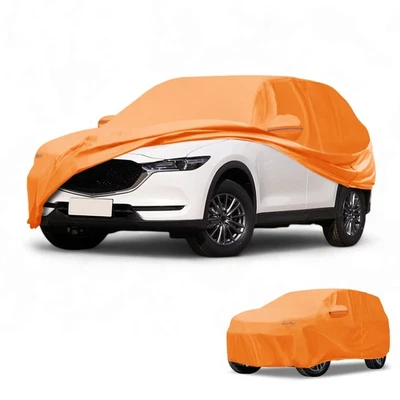 Car Cover All Weather for Mazda CX5 Orange Cotton with Left Zipper - Изображение 1 из 4
