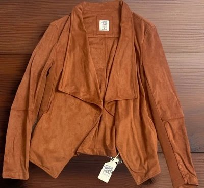 Chaqueta Blazer Good Hart Matilda Jane Imitación Gamuza Cordell Frente Abierto Occidental Talla Md Foto 1 de 4