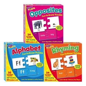 Trend Enterprises Fun-to-Know Puzzles - Set of 3 - Picture 1 of 4