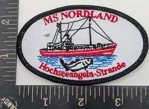 MS Nordland Patch – Hochseeangeln Strande German Deep Sea Fishing Boat Badge - Picture 1 of 2