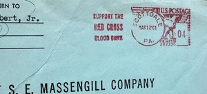 US 1961 Meter Cover +Red Cross Thematic(6) +Support Red Cross Blood Bank Ad - Picture 1 of 3