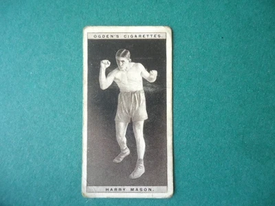 Vintage 1928 Ogden’s Cigarettes Pugilists in Action card boxing Harry Mason - Image 1 of 2