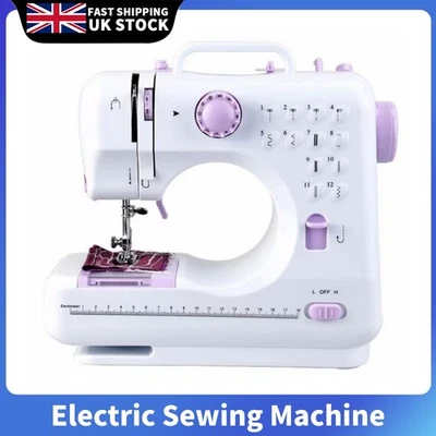 Electric Sewing Machine Portable Mini 12 Stitches Pedal Household for Beginner - Image 1 of 4