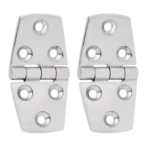 2 piezas bisagra de puerta de cubierta 76X38 mm acero inoxidable 6 orificios gabinete de fundición escotilla bisagra - Imagen 1 de 7