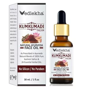 Vedlekha Kumkumadi Tailam Ayurveda Naturale con 26 Olio Erboristico Naturale | 30 ML - Foto 1 di 2