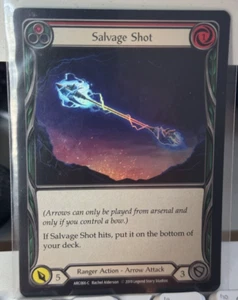 Flesh and Blood FAB 1st Ed Arcane Rising Salvage Shot Rainbow Foil ARC066 C Red - Picture 1 of 3