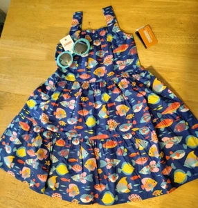 Abito pesce a più livelli per ragazze Gymboree Splish-Splash con occhiali da sole/6/NUOVO CON ETICHETTE/RTLS $57,90 - Foto 1 di 16